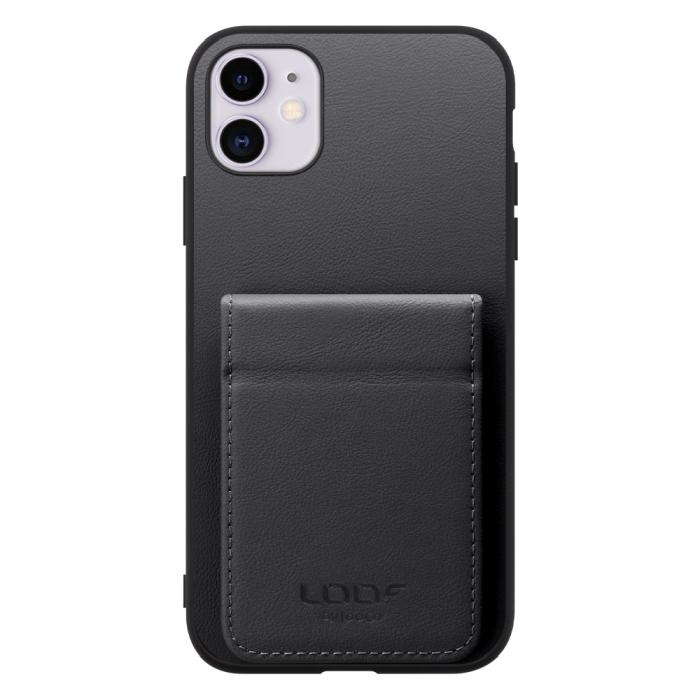 [ LOOF BASIC-SHELL SLIM CARD 2カード ] iPhone 11 iPhone11 ケース 背面 カード収納 カード入れ カードポケット カバー スマホケース 薄型 大容量 本革 [ iPhone 11 ]