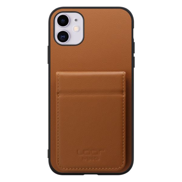 [ LOOF BASIC-SHELL SLIM CARD 2カード ] iPhone 11 iPhone11 ケース 背面 カード収納 カード入れ カードポケット カバー スマホケース 薄型 大容量 本革 [ iPhone 11 ]