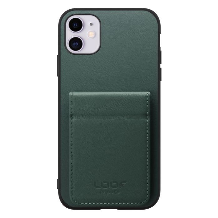 [ LOOF BASIC-SHELL SLIM CARD 2カード ] iPhone 11 iPhone11 ケース 背面 カード収納 カード入れ カードポケット カバー スマホケース 薄型 大容量 本革 [ iPhone 11 ]