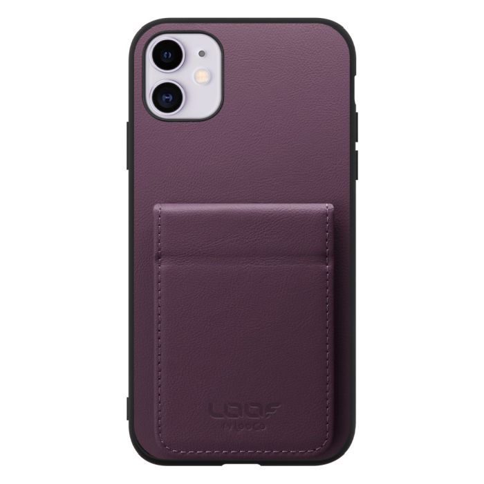 [ LOOF BASIC-SHELL SLIM CARD 2カード ] iPhone 11 iPhone11 ケース 背面 カード収納 カード入れ カードポケット カバー スマホケース 薄型 大容量 本革 [ iPhone 11 ]