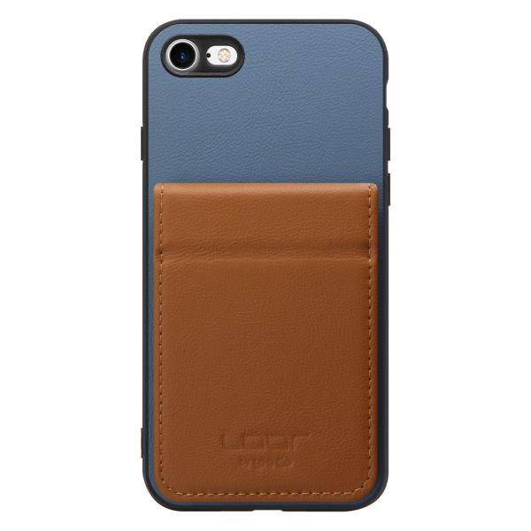 [ LOOF BASIC-SHELL SLIM CARD 2カード ] iPhone 7 / 8 / SE (第2/3世代) iphone7 iphone8 iphonese se2 se3 ケース 背面 カード収納 カード入れ カードポケット カバー スマホケース 薄型 大容量 本革 [ iPhone 7 / 8 / SE (第2/3世代) ]