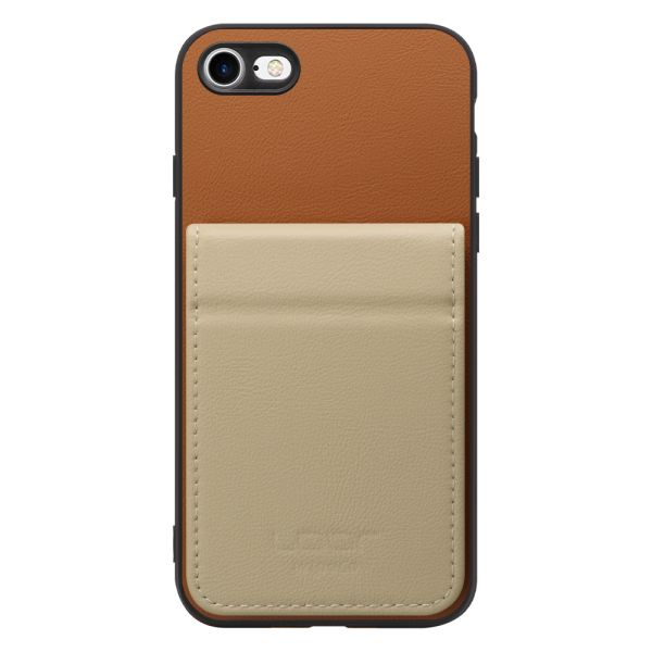 [ LOOF BASIC-SHELL SLIM CARD 2カード ] iPhone 7 / 8 / SE (第2/3世代) iphone7 iphone8 iphonese se2 se3 ケース 背面 カード収納 カード入れ カードポケット カバー スマホケース 薄型 大容量 本革 [ iPhone 7 / 8 / SE (第2/3世代) ]