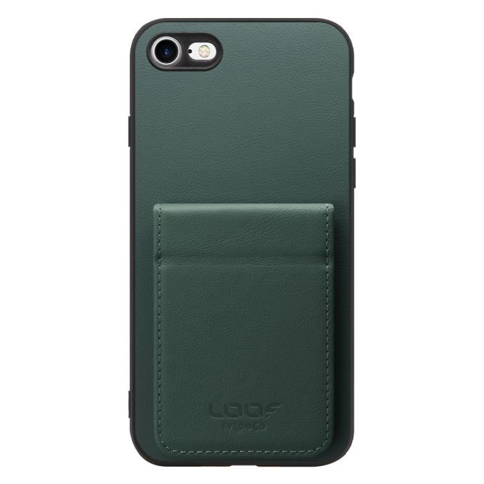 [ LOOF BASIC-SHELL SLIM CARD 2カード ] iPhone 7 / 8 / SE (第2/3世代) iphone7 iphone8 iphonese se2 se3 ケース 背面 カード収納 カード入れ カードポケット カバー スマホケース 薄型 大容量 本革 [ iPhone 7 / 8 / SE (第2/3世代) ]