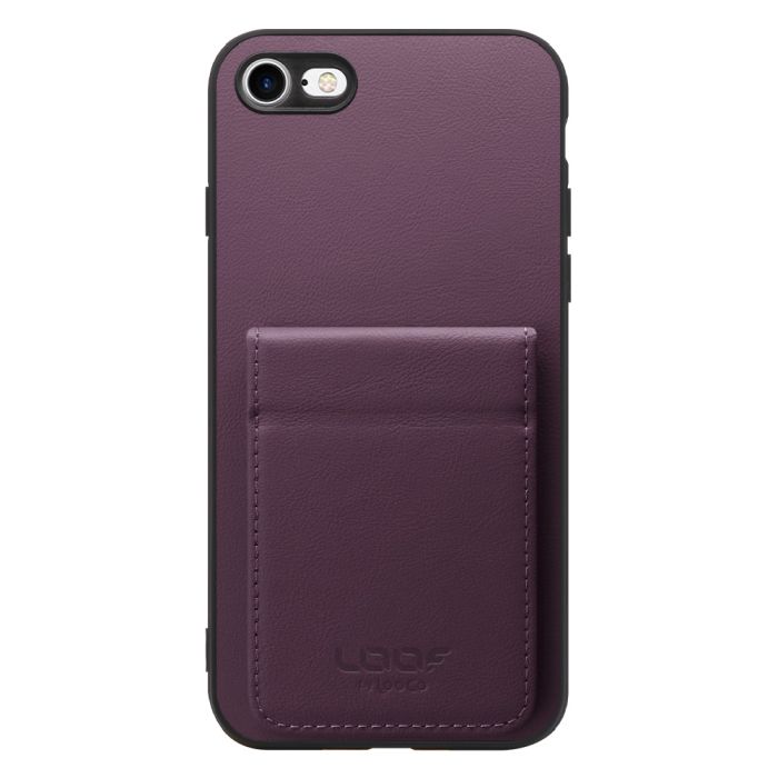 [ LOOF BASIC-SHELL SLIM CARD 2カード ] iPhone 7 / 8 / SE (第2/3世代) iphone7 iphone8 iphonese se2 se3 ケース 背面 カード収納 カード入れ カードポケット カバー スマホケース 薄型 大容量 本革 [ iPhone 7 / 8 / SE (第2/3世代) ]