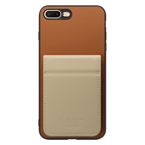 [ LOOF BASIC-SHELL SLIM CARD 2カード ] iPhone 7 Plus / 8 Plus iphone7plus iphone8plus 7plus 8plus ケース 背面 カード収納 カード入れ カードポケット カバー スマホケース 薄型 大容量 本革 [ iPhone 7 Plus / 8 Plus ]