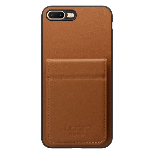 [ LOOF BASIC-SHELL SLIM CARD 2カード ] iPhone 7 Plus / 8 Plus iphone7plus iphone8plus 7plus 8plus ケース 背面 カード収納 カード入れ カードポケット カバー スマホケース 薄型 大容量 本革 [ iPhone 7 Plus / 8 Plus ]