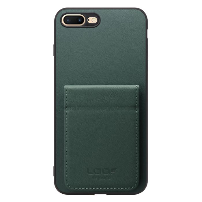 [ LOOF BASIC-SHELL SLIM CARD 2カード ] iPhone 7 Plus / 8 Plus iphone7plus iphone8plus 7plus 8plus ケース 背面 カード収納 カード入れ カードポケット カバー スマホケース 薄型 大容量 本革 [ iPhone 7 Plus / 8 Plus ]