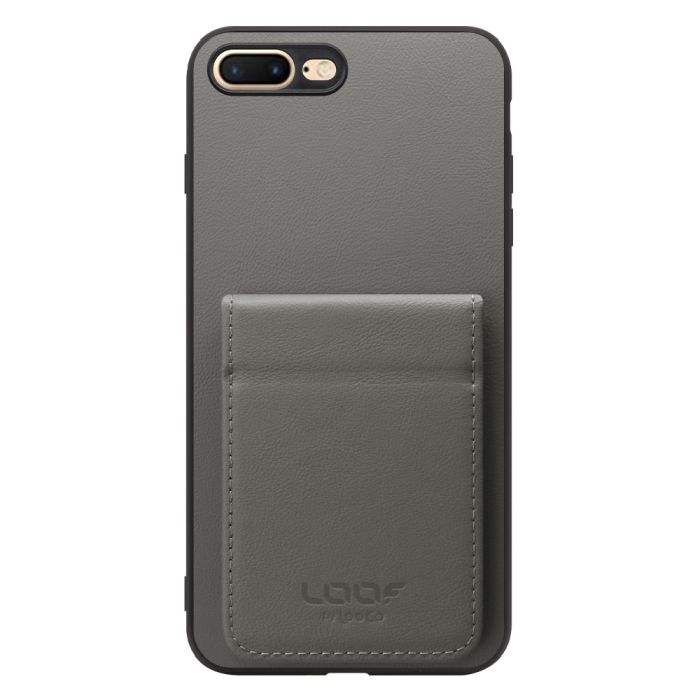 [ LOOF BASIC-SHELL SLIM CARD 2カード ] iPhone 7 Plus / 8 Plus iphone7plus iphone8plus 7plus 8plus ケース 背面 カード収納 カード入れ カードポケット カバー スマホケース 薄型 大容量 本革 [ iPhone 7 Plus / 8 Plus ]