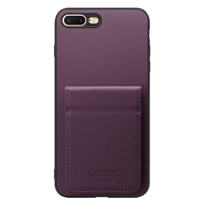 [ LOOF BASIC-SHELL SLIM CARD 2カード ] iPhone 7 Plus / 8 Plus iphone7plus iphone8plus 7plus 8plus ケース 背面 カード収納 カード入れ カードポケット カバー スマホケース 薄型 大容量 本革 [ iPhone 7 Plus / 8 Plus ]