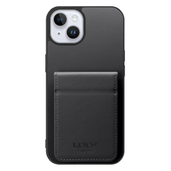 [ LOOF BASIC-SHELL SLIM CARD 2カード ] iPhone 14 Plus iphone14plus 14plus 14+ プラス ケース 背面 カード収納 カード入れ カードポケット カバー スマホケース 薄型 大容量 本革 [ iPhone 14 Plus ]