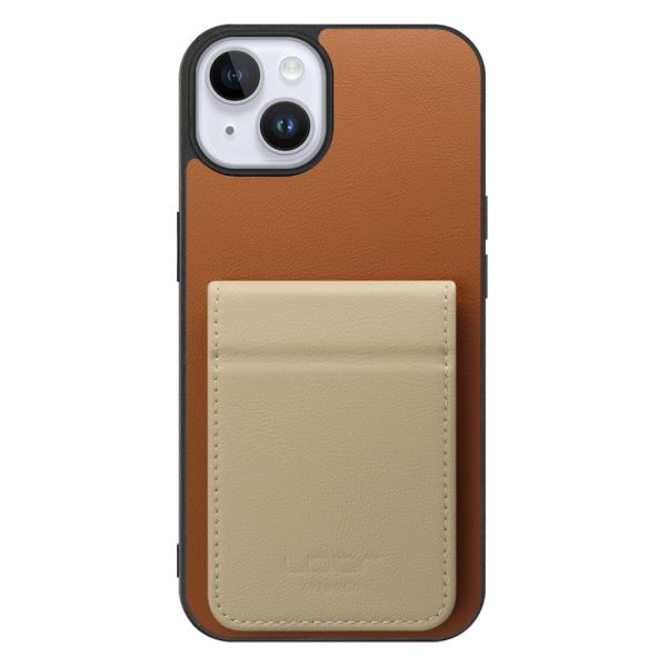 [ LOOF BASIC-SHELL SLIM CARD 2カード ] iPhone 14 Plus iphone14plus 14plus 14+ プラス ケース 背面 カード収納 カード入れ カードポケット カバー スマホケース 薄型 大容量 本革 [ iPhone 14 Plus ]