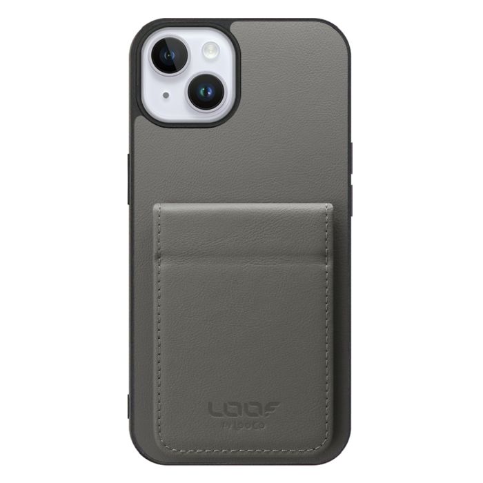 [ LOOF BASIC-SHELL SLIM CARD 2カード ] iPhone 14 Plus iphone14plus 14plus 14+ プラス ケース 背面 カード収納 カード入れ カードポケット カバー スマホケース 薄型 大容量 本革 [ iPhone 14 Plus ]