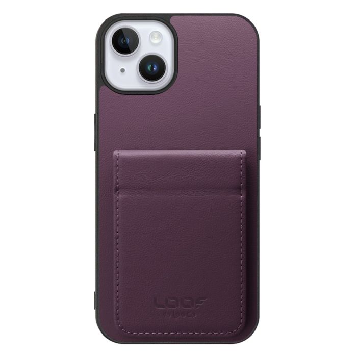 [ LOOF BASIC-SHELL SLIM CARD 2カード ] iPhone 14 Plus iphone14plus 14plus 14+ プラス ケース 背面 カード収納 カード入れ カードポケット カバー スマホケース 薄型 大容量 本革 [ iPhone 14 Plus ]
