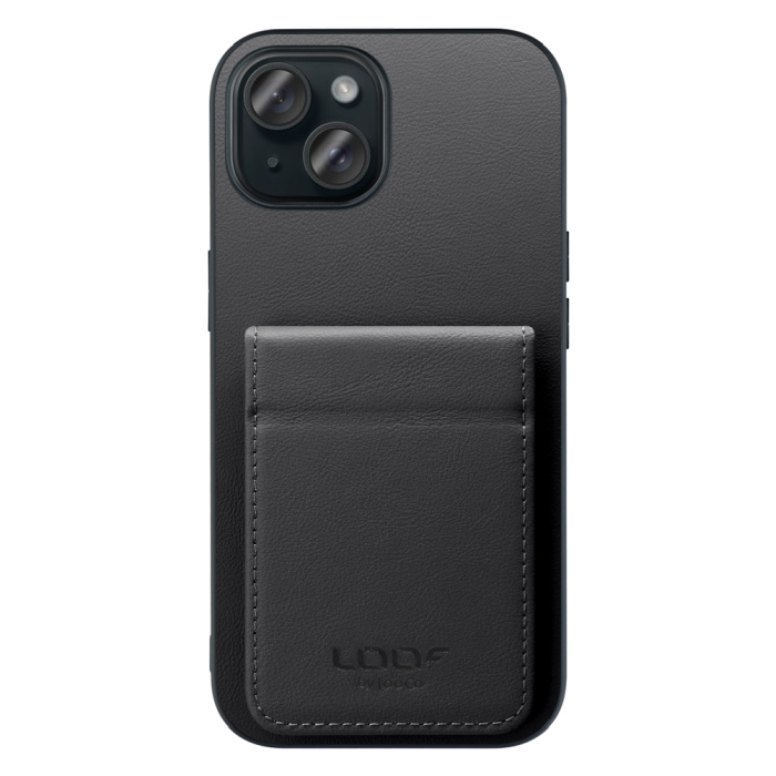 [ LOOF BASIC-SHELL SLIM CARD 2カード ] iPhone 15 iPhone15 アイフォン15 iPhone 15 アイフォン 15 ケース 背面 カード収納 カード入れ カードポケット カバー スマホケース 薄型 大容量 本革 [ iPhone 15 ]