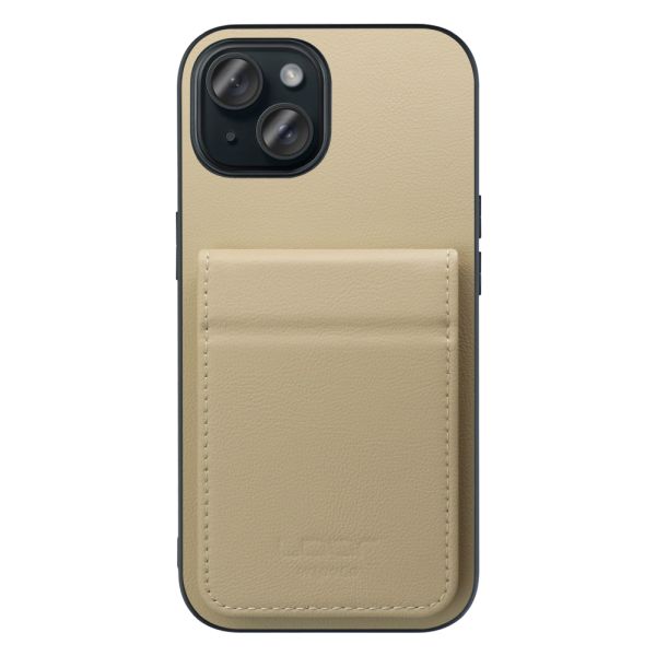 [ LOOF BASIC-SHELL SLIM CARD 2カード ] iPhone 15 iPhone15 アイフォン15 iPhone 15 アイフォン 15 ケース 背面 カード収納 カード入れ カードポケット カバー スマホケース 薄型 大容量 本革 [ iPhone 15 ]