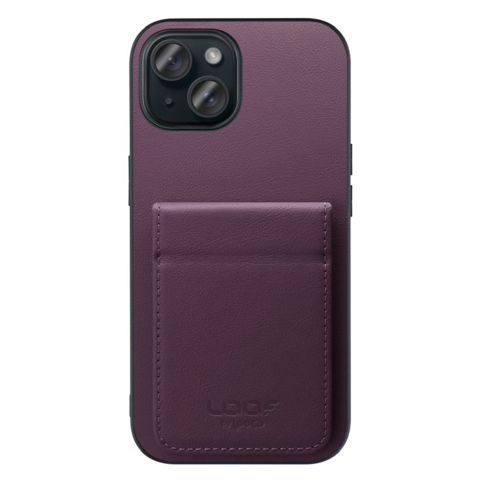 [ LOOF BASIC-SHELL SLIM CARD 2カード ] iPhone 15 iPhone15 アイフォン15 iPhone 15 アイフォン 15 ケース 背面 カード収納 カード入れ カードポケット カバー スマホケース 薄型 大容量 本革 [ iPhone 15 ]