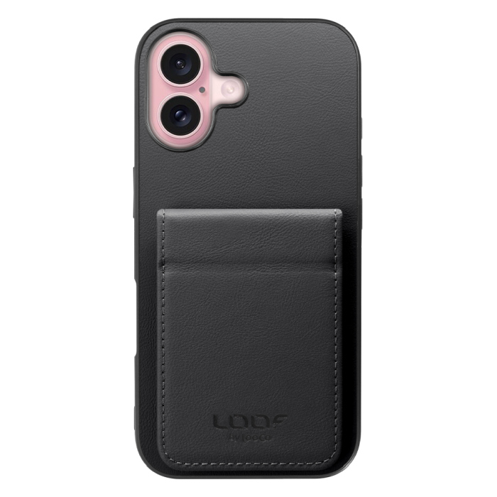 [ LOOF BASIC-SHELL SLIM CARD 2カード ] iPhone 16 iPhone16 アイフォン16 iPhone 16 アイフォン 16 ケース 背面 カード収納 カード入れ カードポケット カバー スマホケース 薄型 大容量 本革 [ iPhone 16 ]