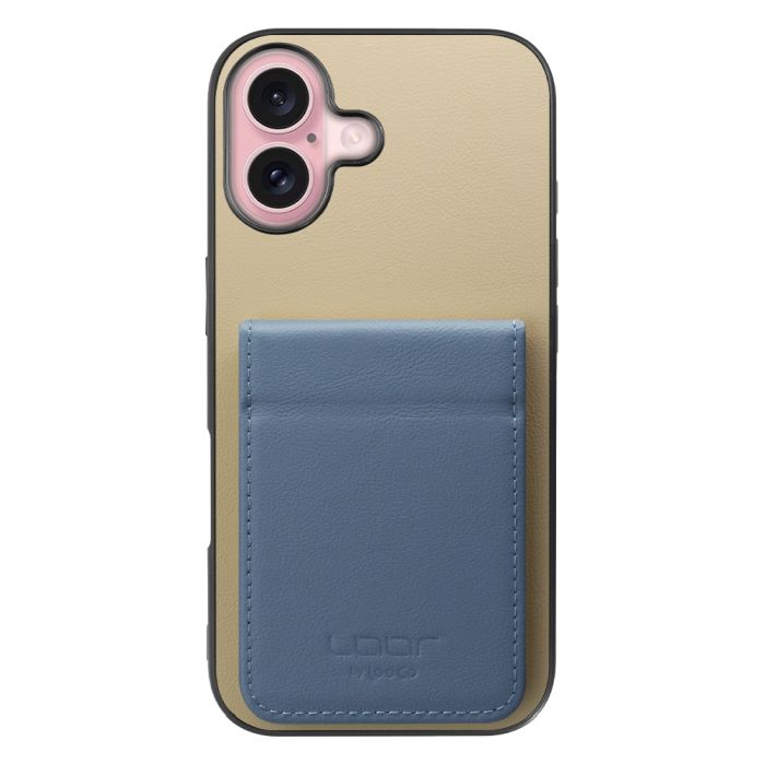 [ LOOF BASIC-SHELL SLIM CARD 2カード ] iPhone 16 iPhone16 アイフォン16 iPhone 16 アイフォン 16 ケース 背面 カード収納 カード入れ カードポケット カバー スマホケース 薄型 大容量 本革 [ iPhone 16 ]