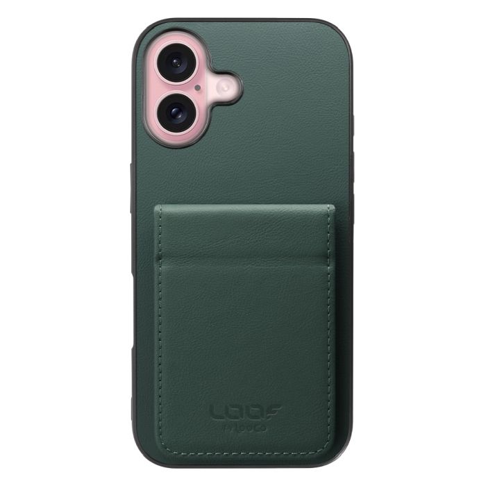 [ LOOF BASIC-SHELL SLIM CARD 2カード ] iPhone 16 iPhone16 アイフォン16 iPhone 16 アイフォン 16 ケース 背面 カード収納 カード入れ カードポケット カバー スマホケース 薄型 大容量 本革 [ iPhone 16 ]