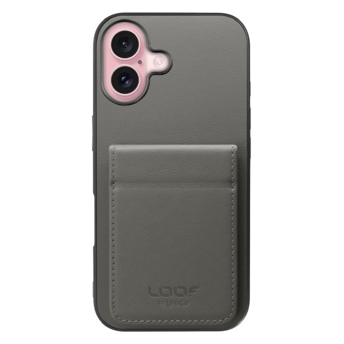 [ LOOF BASIC-SHELL SLIM CARD 2カード ] iPhone 16 iPhone16 アイフォン16 iPhone 16 アイフォン 16 ケース 背面 カード収納 カード入れ カードポケット カバー スマホケース 薄型 大容量 本革 [ iPhone 16 ]