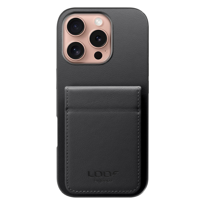 [ LOOF BASIC-SHELL SLIM CARD 2カード ] iPhone 16 Pro iPhone16 Pro アイフォン16 プロ ケース 背面 カード収納 カード入れ カードポケット カバー スマホケース 薄型 大容量 本革 [ iPhone 16 Pro ]