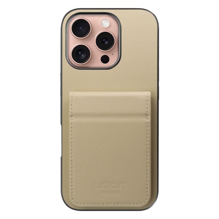 [ LOOF BASIC-SHELL SLIM CARD 2カード ] iPhone 16 Pro iPhone16 Pro アイフォン16 プロ ケース 背面 カード収納 カード入れ カードポケット カバー スマホケース 薄型 大容量 本革 [ iPhone 16 Pro ]