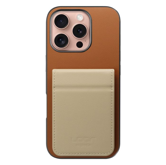 [ LOOF BASIC-SHELL SLIM CARD 2カード ] iPhone 16 Pro iPhone16 Pro アイフォン16 プロ ケース 背面 カード収納 カード入れ カードポケット カバー スマホケース 薄型 大容量 本革 [ iPhone 16 Pro ]