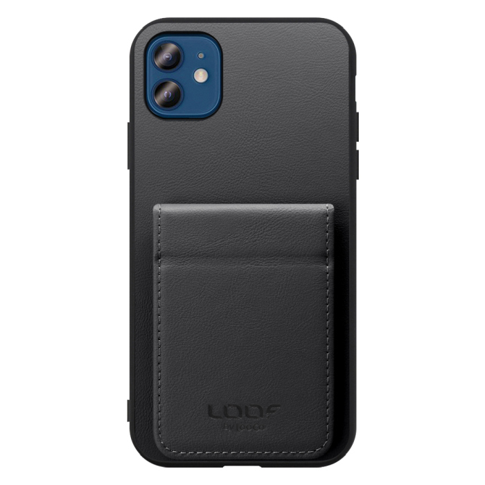 [ LOOF BASIC-SHELL SLIM CARD 2カード ] iPhone 12 / 12 Pro iphone12 iphone12pro 12pro 12プロ ケース 背面 カード収納 カード入れ カードポケット カバー スマホケース 薄型 大容量 本革 [ iPhone 12 / 12 Pro ]