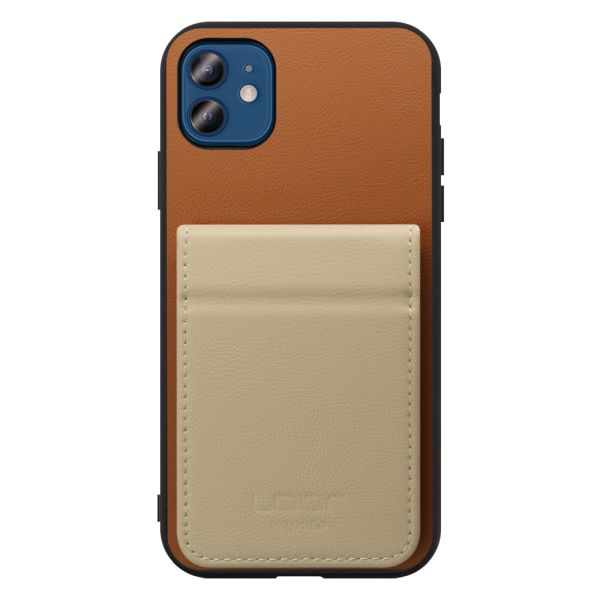 [ LOOF BASIC-SHELL SLIM CARD 2カード ] iPhone 12 / 12 Pro iphone12 iphone12pro 12pro 12プロ ケース 背面 カード収納 カード入れ カードポケット カバー スマホケース 薄型 大容量 本革 [ iPhone 12 / 12 Pro ]