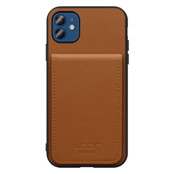 [ LOOF BASIC-SHELL SLIM CARD 2カード ] iPhone 12 / 12 Pro iphone12 iphone12pro 12pro 12プロ ケース 背面 カード収納 カード入れ カードポケット カバー スマホケース 薄型 大容量 本革 [ iPhone 12 / 12 Pro ]