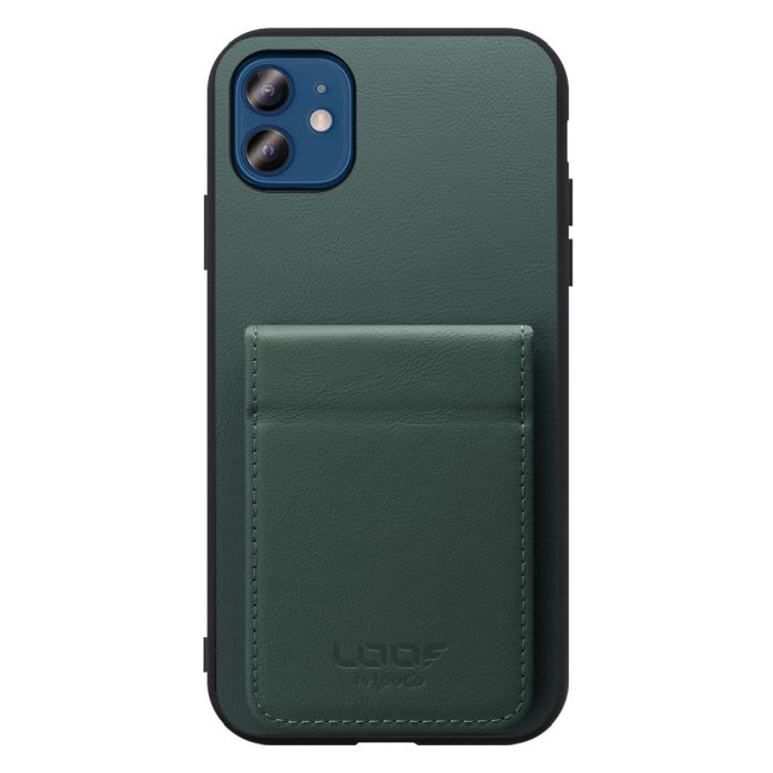 [ LOOF BASIC-SHELL SLIM CARD 2カード ] iPhone 12 / 12 Pro iphone12 iphone12pro 12pro 12プロ ケース 背面 カード収納 カード入れ カードポケット カバー スマホケース 薄型 大容量 本革 [ iPhone 12 / 12 Pro ]