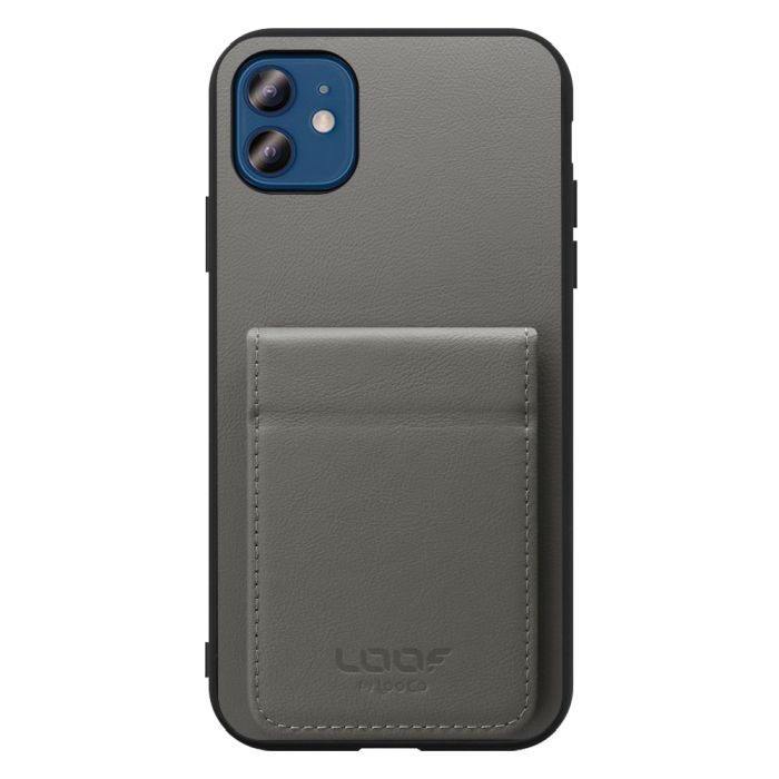 [ LOOF BASIC-SHELL SLIM CARD 2カード ] iPhone 12 / 12 Pro iphone12 iphone12pro 12pro 12プロ ケース 背面 カード収納 カード入れ カードポケット カバー スマホケース 薄型 大容量 本革 [ iPhone 12 / 12 Pro ]