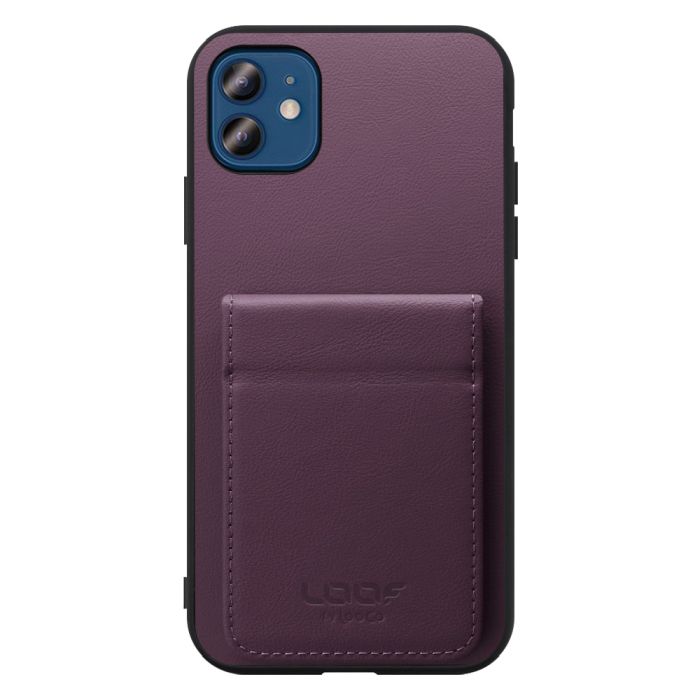 [ LOOF BASIC-SHELL SLIM CARD 2カード ] iPhone 12 / 12 Pro iphone12 iphone12pro 12pro 12プロ ケース 背面 カード収納 カード入れ カードポケット カバー スマホケース 薄型 大容量 本革 [ iPhone 12 / 12 Pro ]