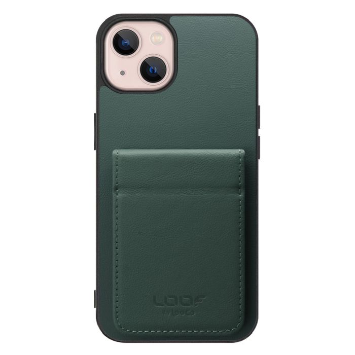 [ LOOF BASIC-SHELL SLIM CARD 2カード ] iPhone 13 iphone13 ケース 背面 カード収納 カード入れ カードポケット カバー スマホケース 薄型 大容量 本革 [ iPhone 13 ]