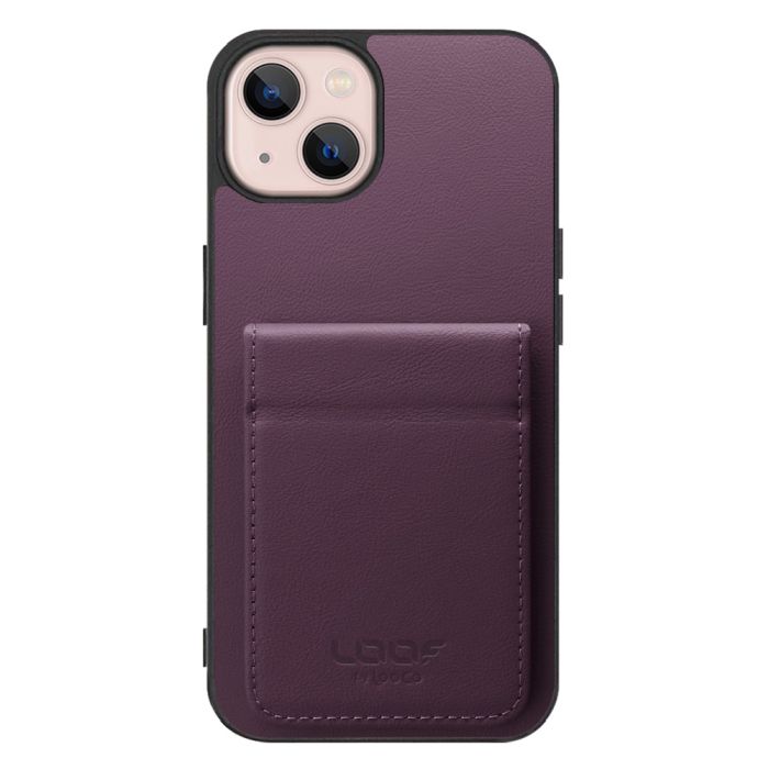 [ LOOF BASIC-SHELL SLIM CARD 2カード ] iPhone 13 iphone13 ケース 背面 カード収納 カード入れ カードポケット カバー スマホケース 薄型 大容量 本革 [ iPhone 13 ]
