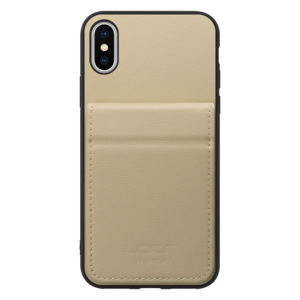 [ LOOF BASIC-SHELL SLIM CARD 2カード ] iPhone X / XS iPhonex iPhonexs ケース 背面 カード収納 カード入れ カードポケット カバー スマホケース 薄型 大容量 本革 [ iPhone X / XS ]