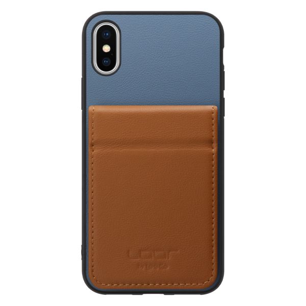 [ LOOF BASIC-SHELL SLIM CARD 2カード ] iPhone X / XS iPhonex iPhonexs ケース 背面 カード収納 カード入れ カードポケット カバー スマホケース 薄型 大容量 本革 [ iPhone X / XS ]