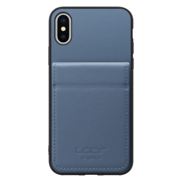 [ LOOF BASIC-SHELL SLIM CARD 2カード ] iPhone X / XS iPhonex iPhonexs ケース 背面 カード収納 カード入れ カードポケット カバー スマホケース 薄型 大容量 本革 [ iPhone X / XS ]