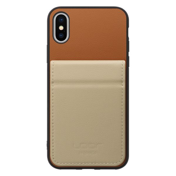 [ LOOF BASIC-SHELL SLIM CARD 2カード ] iPhone X / XS iPhonex iPhonexs ケース 背面 カード収納 カード入れ カードポケット カバー スマホケース 薄型 大容量 本革 [ iPhone X / XS ]