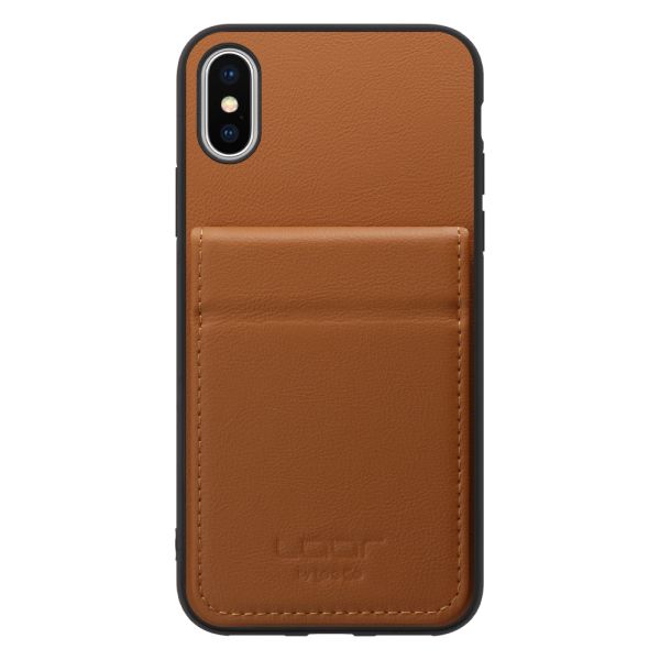 [ LOOF BASIC-SHELL SLIM CARD 2カード ] iPhone X / XS iPhonex iPhonexs ケース 背面 カード収納 カード入れ カードポケット カバー スマホケース 薄型 大容量 本革 [ iPhone X / XS ]