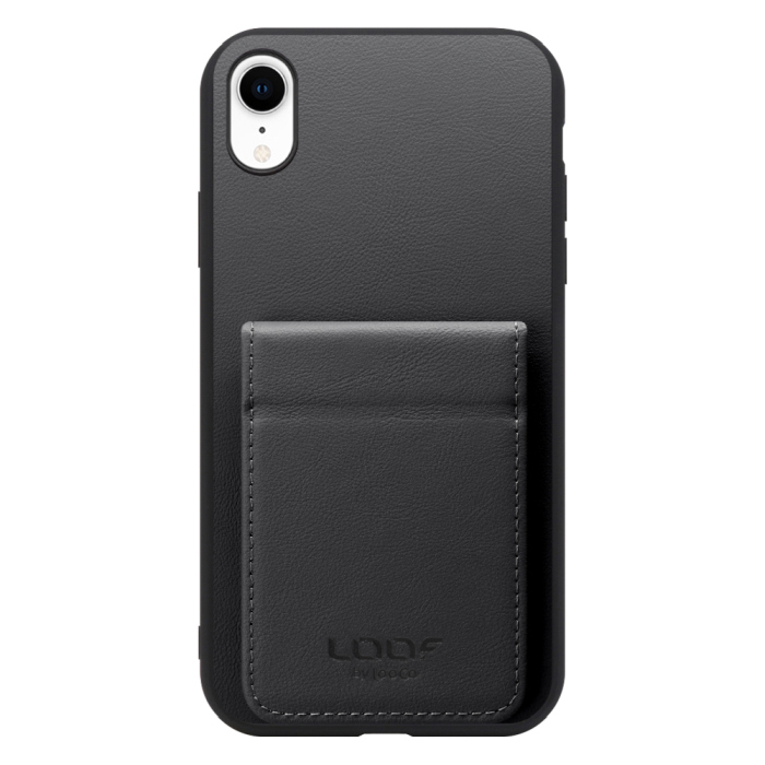 [ LOOF BASIC-SHELL SLIM CARD 2カード ] iPhone XR iPhonexr ケース 背面 カード収納 カード入れ カードポケット カバー スマホケース 薄型 大容量 本革 [ iPhone XR ]