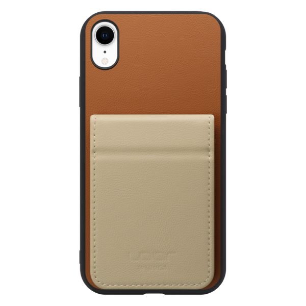 [ LOOF BASIC-SHELL SLIM CARD 2カード ] iPhone XR iPhonexr ケース 背面 カード収納 カード入れ カードポケット カバー スマホケース 薄型 大容量 本革 [ iPhone XR ]