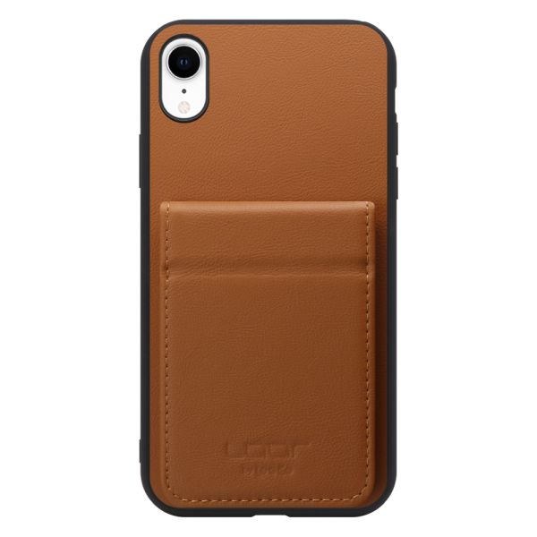 [ LOOF BASIC-SHELL SLIM CARD 2カード ] iPhone XR iPhonexr ケース 背面 カード収納 カード入れ カードポケット カバー スマホケース 薄型 大容量 本革 [ iPhone XR ]