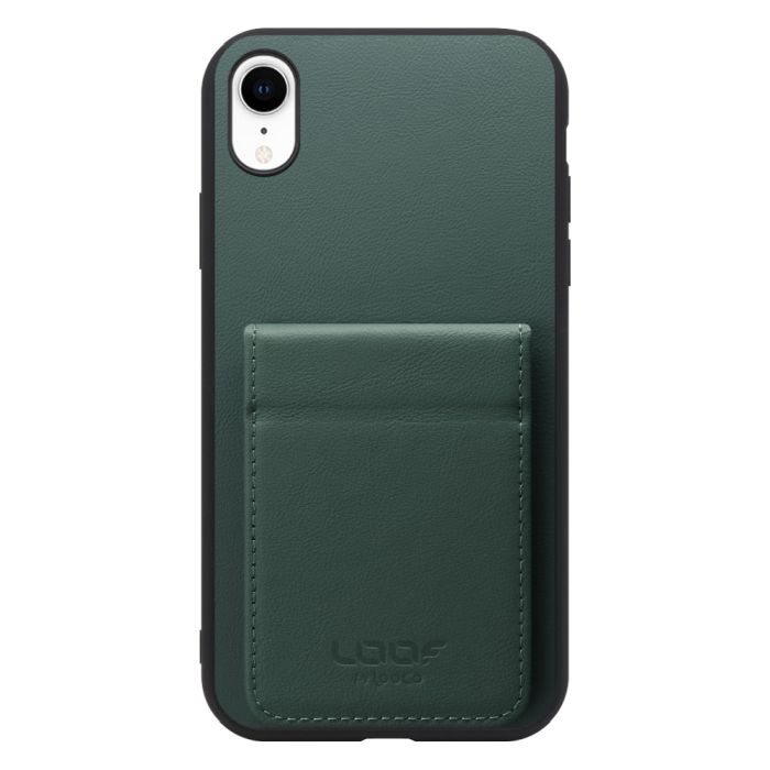 [ LOOF BASIC-SHELL SLIM CARD 2カード ] iPhone XR iPhonexr ケース 背面 カード収納 カード入れ カードポケット カバー スマホケース 薄型 大容量 本革 [ iPhone XR ]