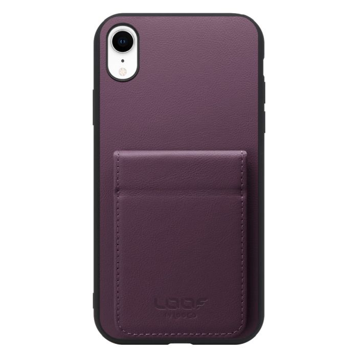 [ LOOF BASIC-SHELL SLIM CARD 2カード ] iPhone XR iPhonexr ケース 背面 カード収納 カード入れ カードポケット カバー スマホケース 薄型 大容量 本革 [ iPhone XR ]