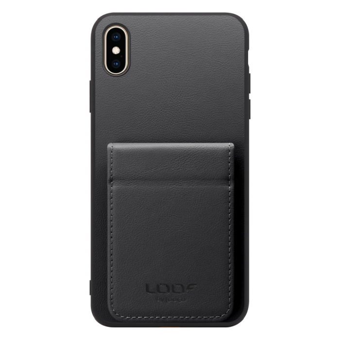 [ LOOF BASIC-SHELL SLIM CARD 2カード ] iPhone XS Max iPhonexsmax xsmax ケース 背面 カード収納 カード入れ カードポケット カバー スマホケース 薄型 大容量 本革 [ iPhone XS Max ]