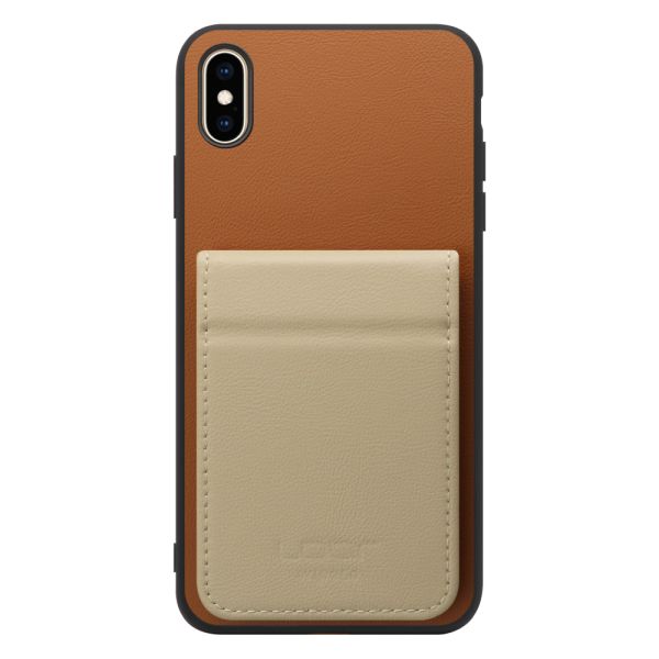 [ LOOF BASIC-SHELL SLIM CARD 2カード ] iPhone XS Max iPhonexsmax xsmax ケース 背面 カード収納 カード入れ カードポケット カバー スマホケース 薄型 大容量 本革 [ iPhone XS Max ]