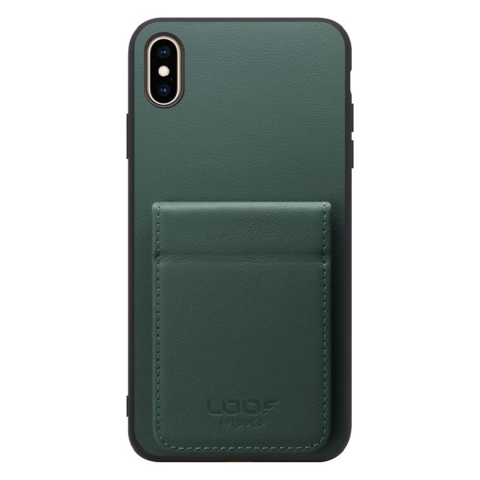 [ LOOF BASIC-SHELL SLIM CARD 2カード ] iPhone XS Max iPhonexsmax xsmax ケース 背面 カード収納 カード入れ カードポケット カバー スマホケース 薄型 大容量 本革 [ iPhone XS Max ]