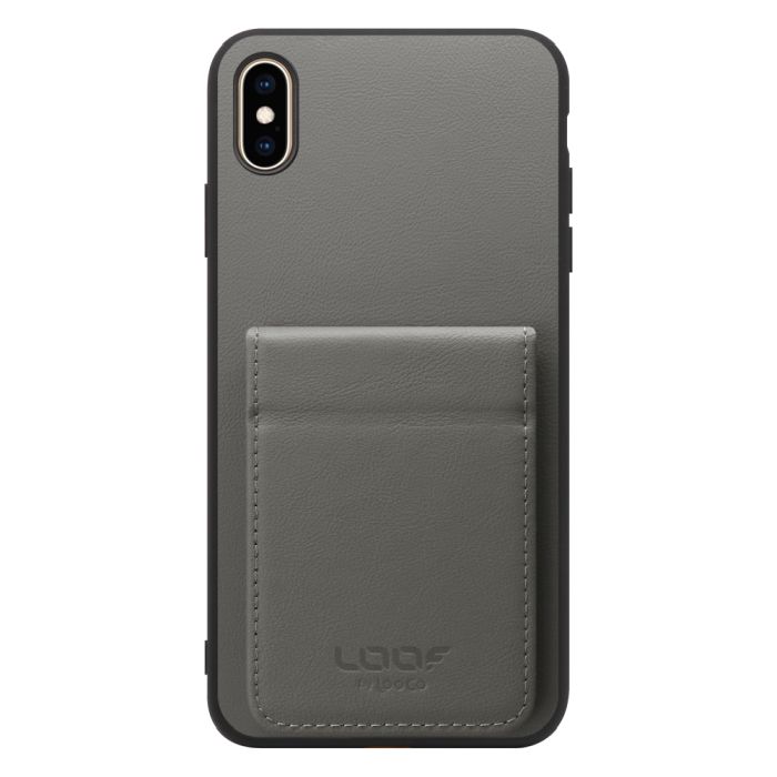 [ LOOF BASIC-SHELL SLIM CARD 2カード ] iPhone XS Max iPhonexsmax xsmax ケース 背面 カード収納 カード入れ カードポケット カバー スマホケース 薄型 大容量 本革 [ iPhone XS Max ]