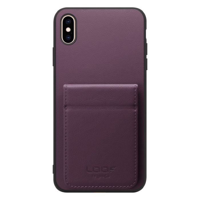 [ LOOF BASIC-SHELL SLIM CARD 2カード ] iPhone XS Max iPhonexsmax xsmax ケース 背面 カード収納 カード入れ カードポケット カバー スマホケース 薄型 大容量 本革 [ iPhone XS Max ]